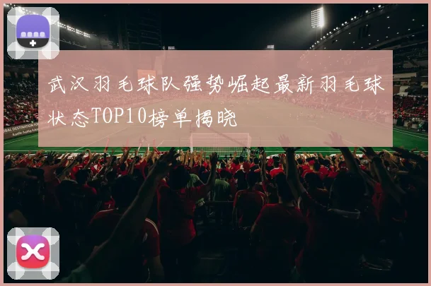 武汉羽毛球队强势崛起最新羽毛球状态TOP10榜单揭晓